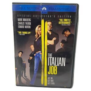 The Italian Job DVD 2003 Full Screen Rated PG-13 Jason Statham Mark Walburg